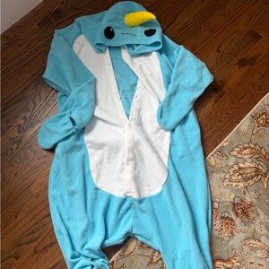 Blue Narwhal Onesie
